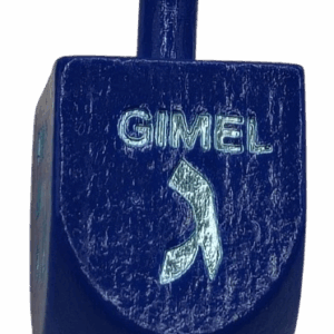 Blue Wood Dreidel